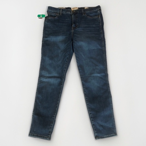 NWT Kirkland High-Rise Skinny Blue Jeans Stretch Tencel sz 12 - Picture 1 of 7